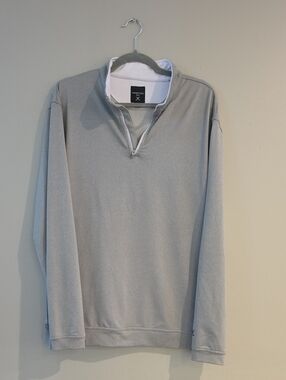 Kenneth Cole Golf Light Gray Men’s Half-Zip Pullover